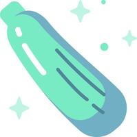 A cucumber is shown in a flat style vector
