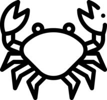 A crab icon on a white background vector