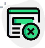 A green and black icon with a check mark vector