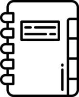 A notebook icon on a white background vector