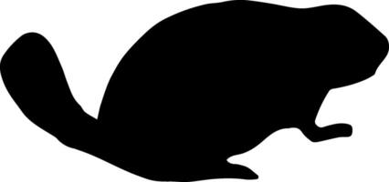 A black silhouette of a cat on a white background vector
