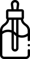 A black and white image of a jar with a thermometer vector