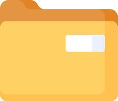 A folder icon with a yellow folder vector