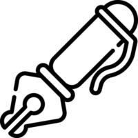 A pen and ink icon on a white background vector