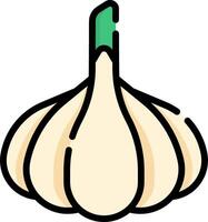 A garlic bulb on a white background vector