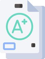 A exam prep icon vector