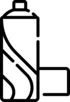 A can of spray paint on a white background vector