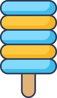 Ice cream popsicle icon vector