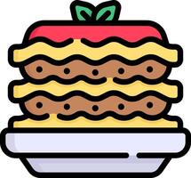A hamburger with cheese and lettuce on top vector