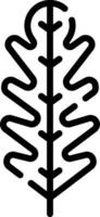A black and white image of a leaf vector