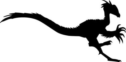 A silhouette of a bird with its wings spread out vector