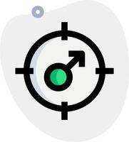 A green arrow pointing to a target vector
