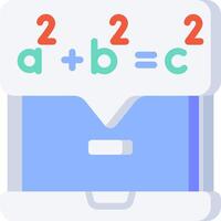 A calculator with two numbers and a plus sign vector