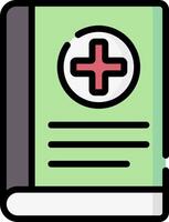 A book with a cross on it vector
