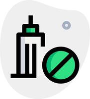 A green and white icon of a bottle and a green and white ball vector