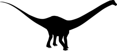 A dinosaur is silhouetted against a white background vector