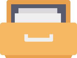 A file folder with a paper inside vector