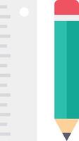 A ruler and pencil are next to each other vector