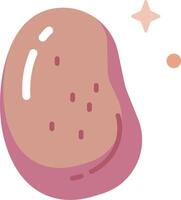 A potato with a star on it vector