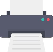 A printer with paper on top of it vector