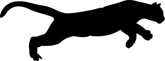 A black silhouette of a dog jumping vector