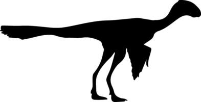 A silhouette of a bird with its wings spread out vector
