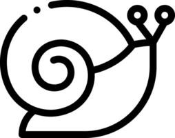 A snail icon on a white background vector