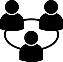 People in a circle icon vector