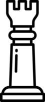 A black and white chess piece on a white background vector