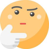 A cartoon emoticion with a finger pointing vector