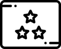 A star rating icon on a white background vector