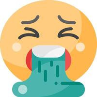 A cartoon emoticion with a tongue out vector
