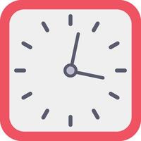 A clock icon on a white background vector