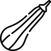 A black and white drawing of a large egg vector