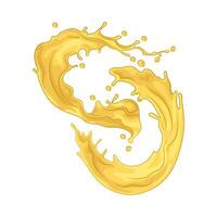 illustration of lemon splash vector