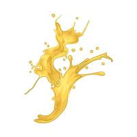 illustration of fresh lemon splash vector
