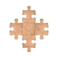 Illustration of Puzzle Pieces vector