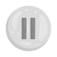 Illustration of Pause Button vector