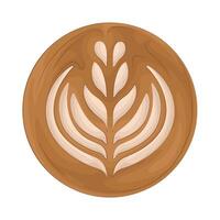 Illustration of Latte Art vector