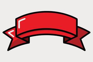 Elegant Red Ribbons Perfect for Decorations vector