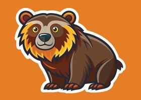 Charming and Playful Bear with Cute Features vector
