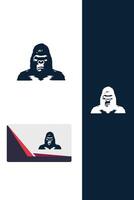 Silverback Strength Gorilla Logo vector
