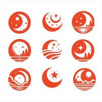 Moon Serenade collection logo vector