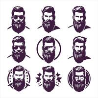 Mighty Beard Guy Collection Logo vector