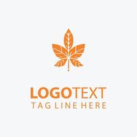 Twilight Maple autumn plant logo vector