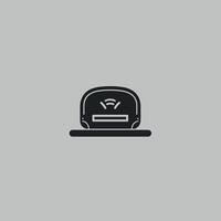 Wireless charging station design for modern spaces vector