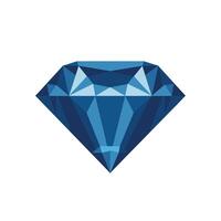 Blue diamond illustration showcasing intricate geometric patterns and sharp facets vector