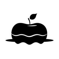 Creative dessert featuring an apple design on a plate with a smooth finish vector