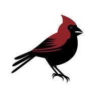 Colorful cardinal perched on a branch in a vibrant nature setting vector