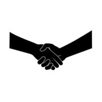 Hands shake in agreement to symbolize partnership and collaboration in a business setting vector
